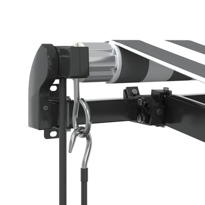 Toldo Retráctil Automático Luz Led Antracita Blanco 600x350 Cm_5