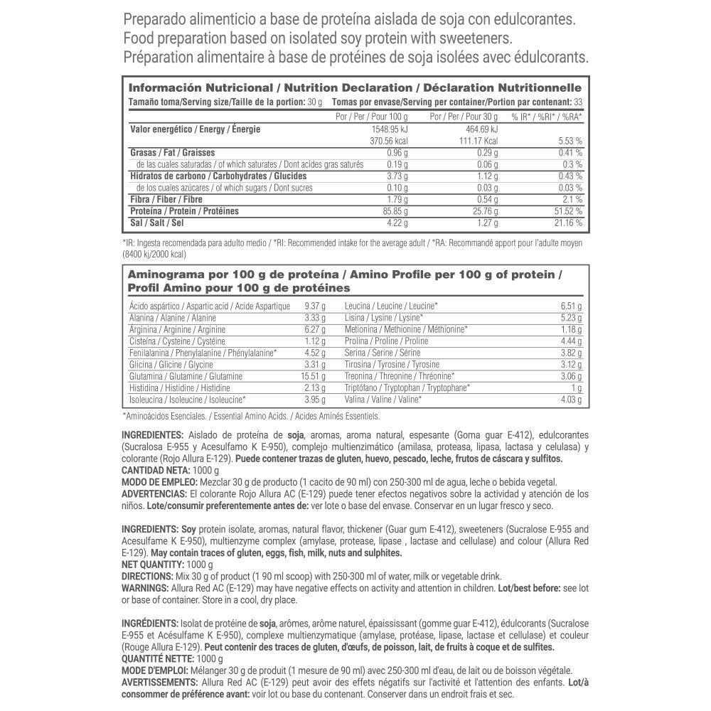 Soy Isolate90 (proteína Aislada De Soja) - 1kg - Fresa - Proteina Soja - Masmusculo_4