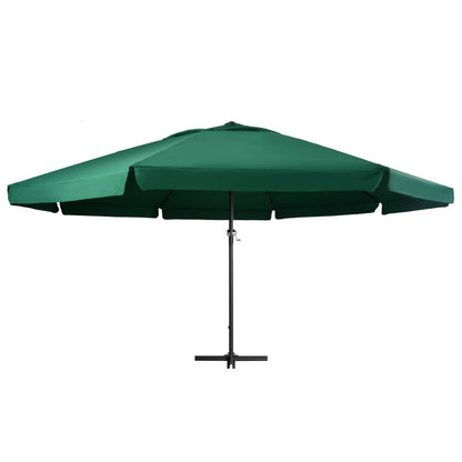 Vidaxl Sombrilla De Jardín Con Palo De Aluminio Verde 600 Cm_1