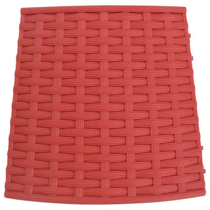Vidaxl Falda Del Árbol De Navidad Plástico Roja Ø56x23 Cm_3