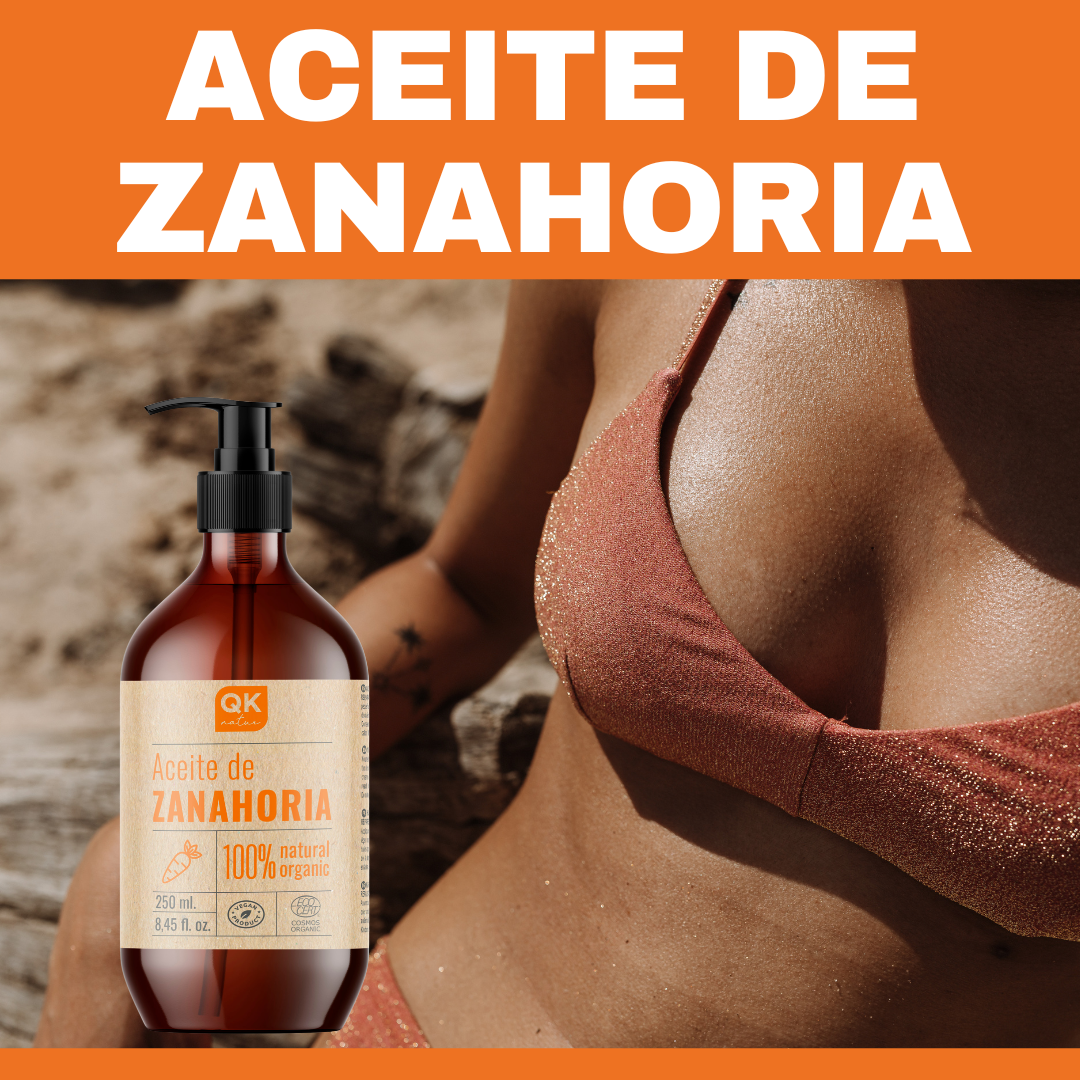 QKnatur - Aceite De Zanahoria 250 ml - 100% Puro - Bronceador Natural - Hidrata Y Aporta Luminosidad - Repara Cabello_1