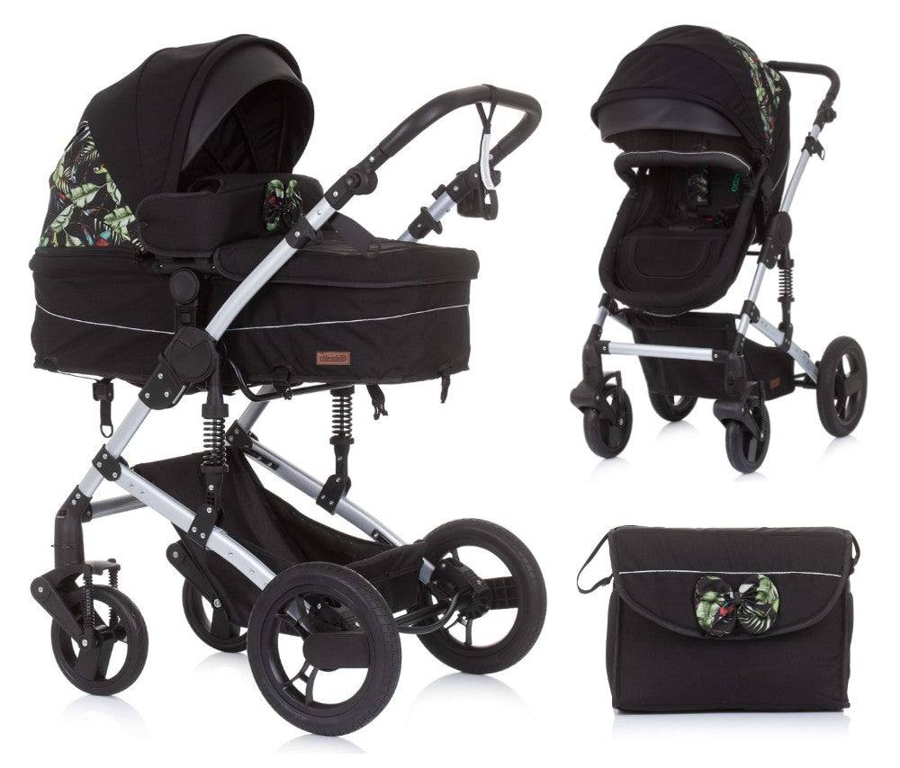 Carrito De Bebé Camea Dúo Convertible Con Bolso Exotic_0