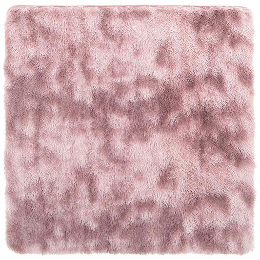 Vidaxl Alfombra De Pelo Largo Navarra Rosa Polvoriento 120x120 Cm_0