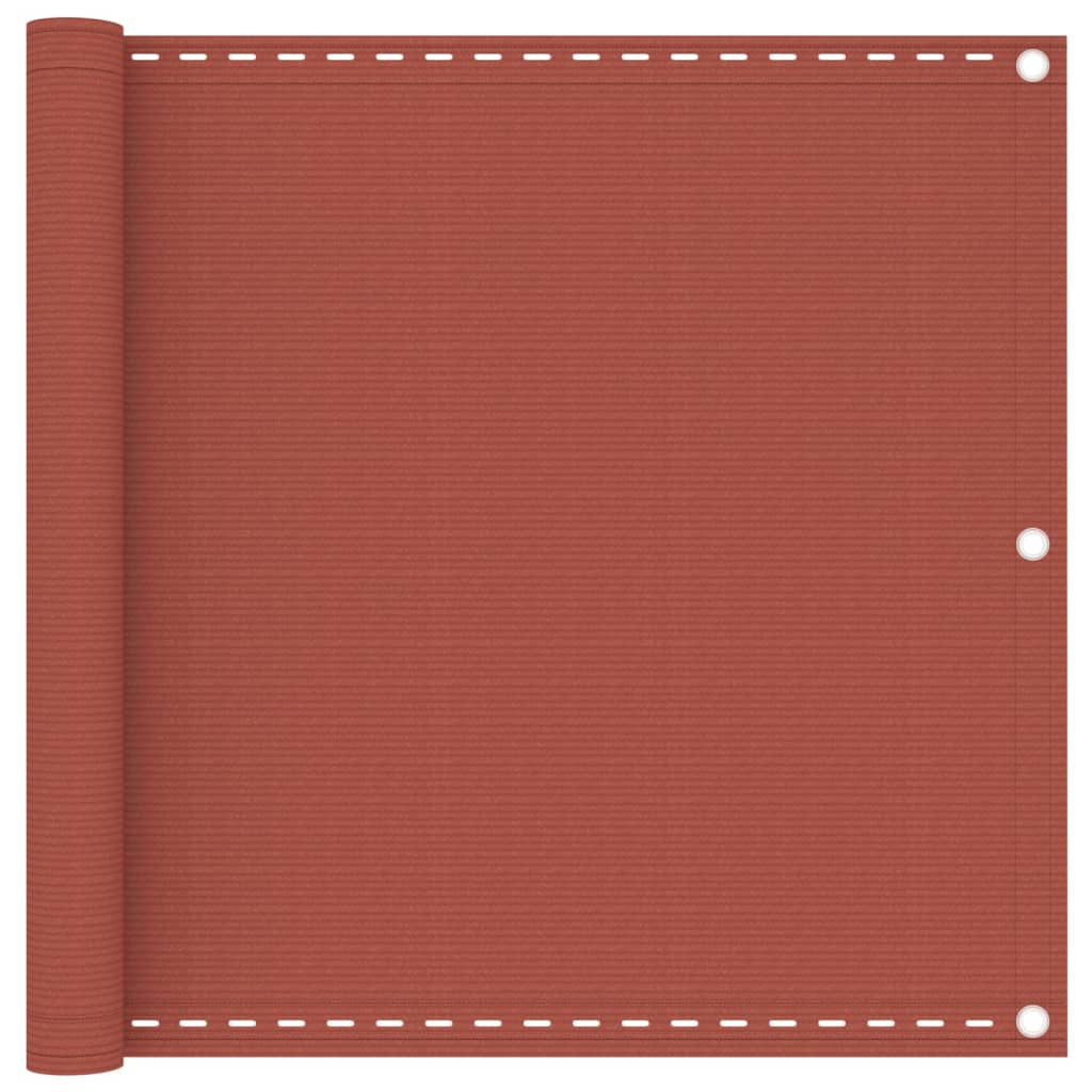 Vidaxl Toldo Para Balcón Hdpe Terracota 90x500 Cm_0