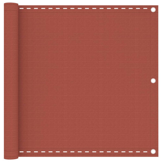 Vidaxl Toldo Para Balcón Hdpe Terracota 90x500 Cm_0
