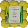 Pack 18 Velas Calientaplatos Citronela antimosquitos Roura