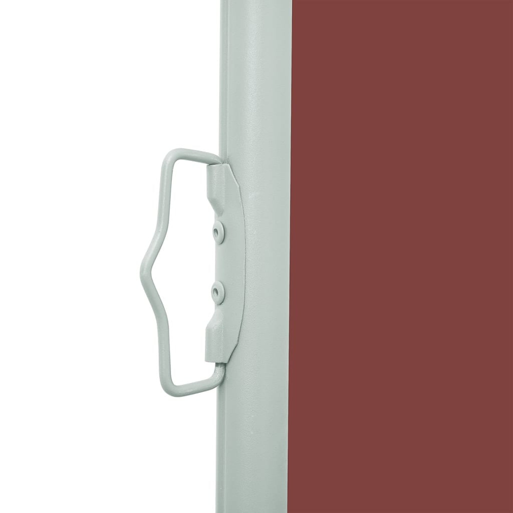 Vidaxl Toldo Lateral Retráctil De Jardín Marrón 117x500 Cm_3