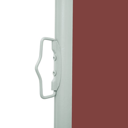 Vidaxl Toldo Lateral Retráctil De Jardín Marrón 117x500 Cm_3