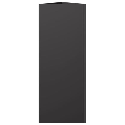 Jardinera Triangular Acero Negro 30x26x75 Cm_4