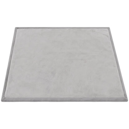 Tapete Infantil Aiyaplay Espuma, Flanela Cinzento-claro 127x127x3 Cm_0