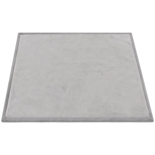 Tapete Infantil Aiyaplay Espuma, Flanela Cinzento-claro 127x127x3 Cm_0
