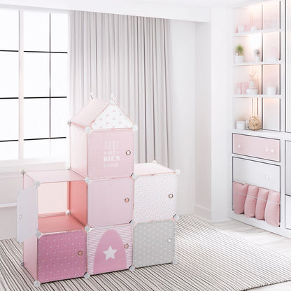 Castillo Estantería Rosa 95,5x32x109cm