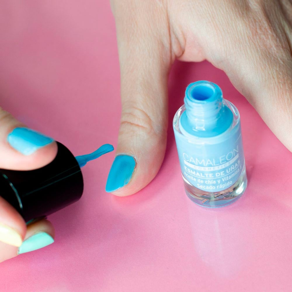 Pintauñas Azul Cielo 6ml Camaleon Cosmetics_3
