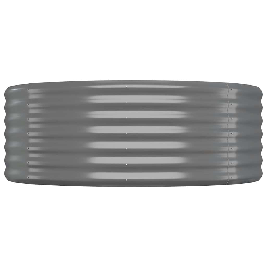 Jardinera Arriate Acero Galvanizado Gris 100x100x36 Cm_2