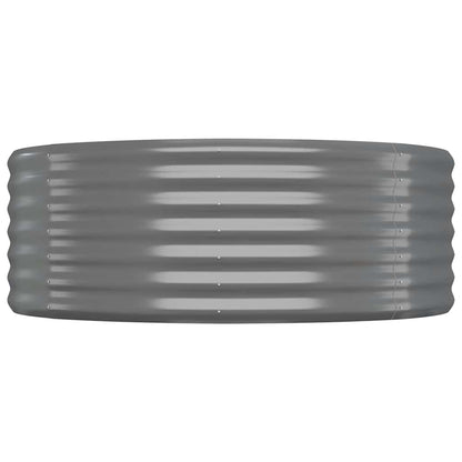 Jardinera Arriate Acero Galvanizado Gris 100x100x36 Cm_2