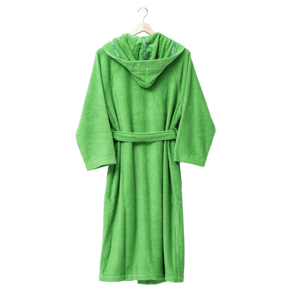 Albornoz Con Capucha L/xl 360gsm 100% Algodón Verde Rainbow_3