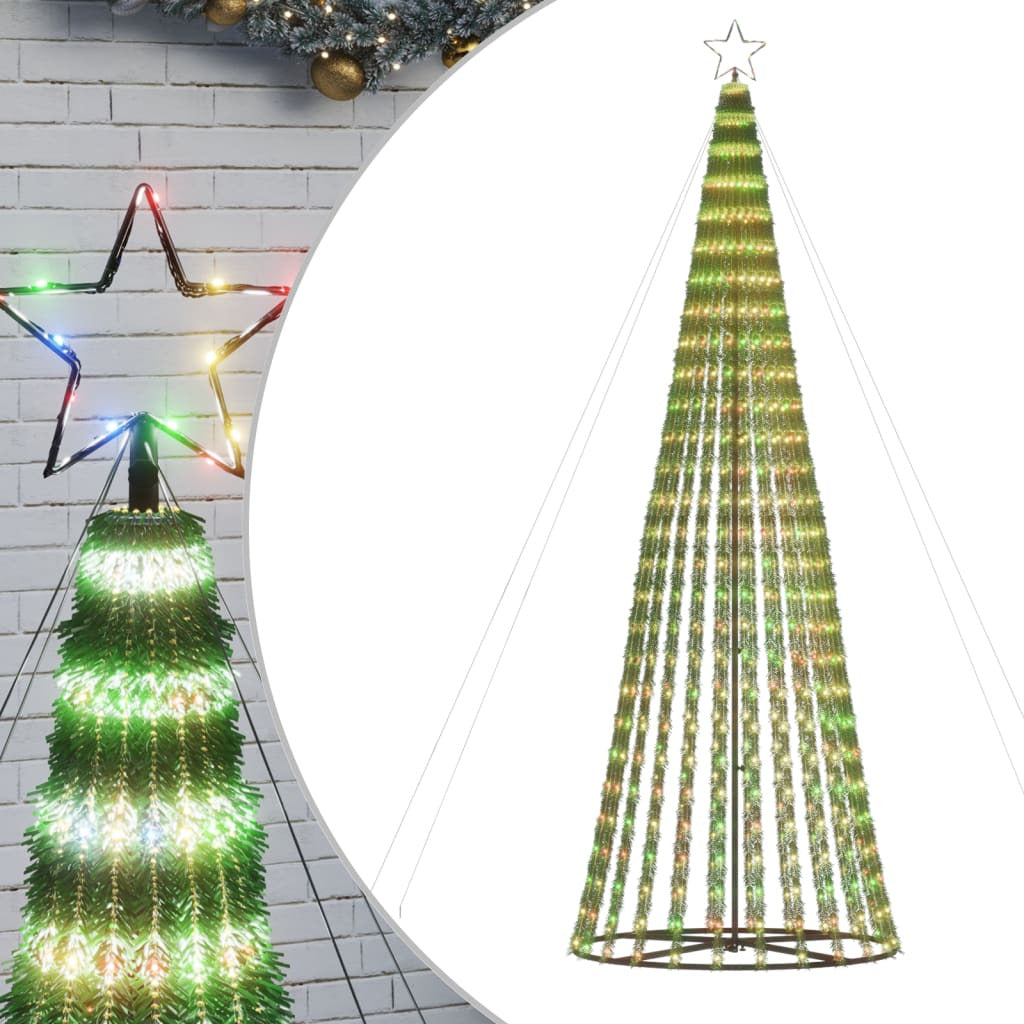 Vidaxl Árbol De Navidad Led 688 Leds De Colores 300 Cm_0