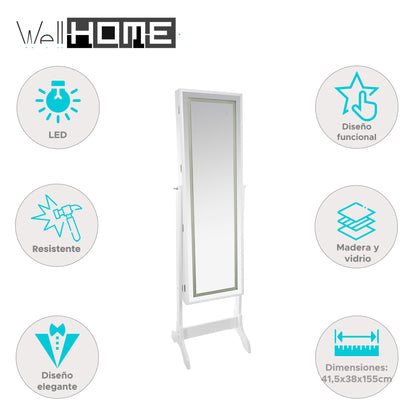 Well Home - Armario Joyas Led Blanco_1