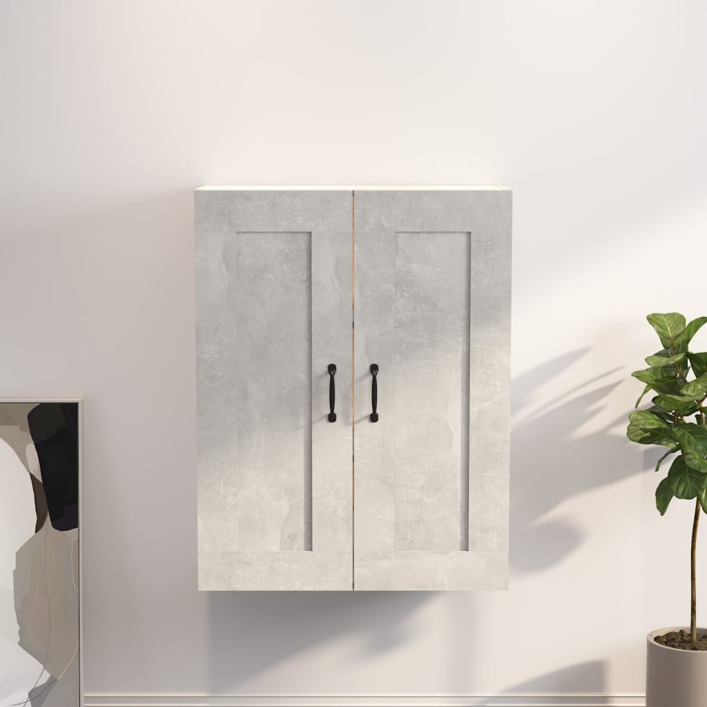 Armario Colgante De Pared Gris Hormigón 69,5x32,5x90 Cm / Vetonek_0