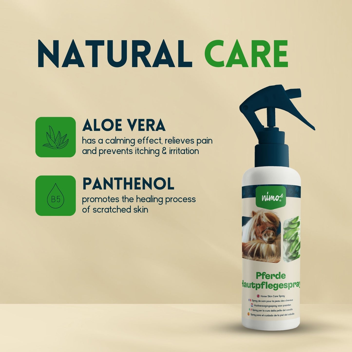Spray Para El Cuidado De La Piel Para Caballos - Nimo - 2,5 L_4