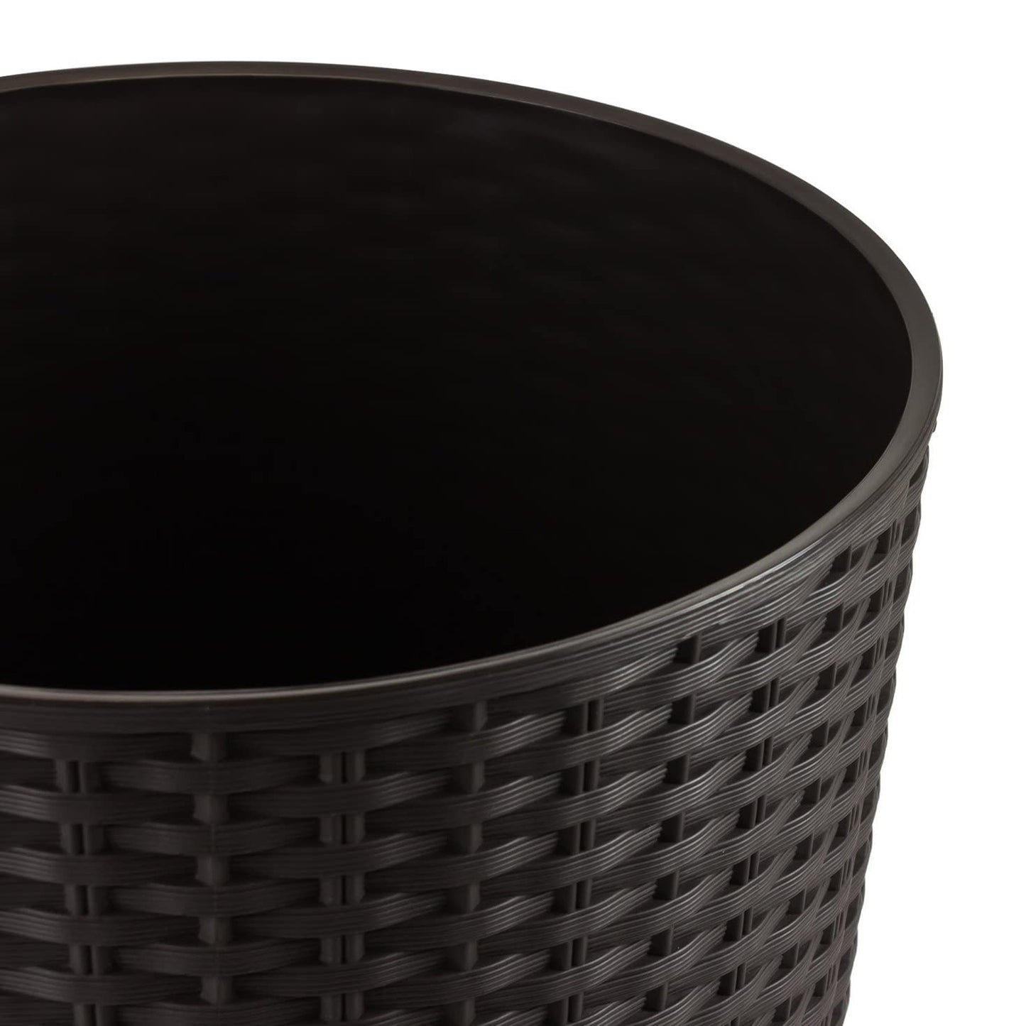 Maceta Rato De 8 Litros Con Inserto 20 X 20 X 38 Cm En Color Ocre Oscuro_5