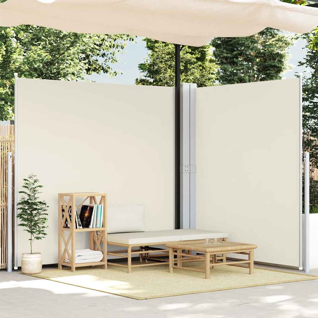 Vidaxl Toldo Lateral Retráctil Crema 200x600 Cm_1
