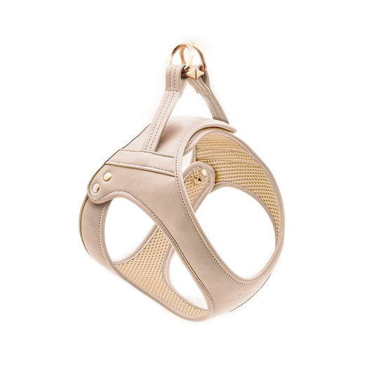 Cafide Arnés De Cuero Vegano Beige. Modelo Jala._0