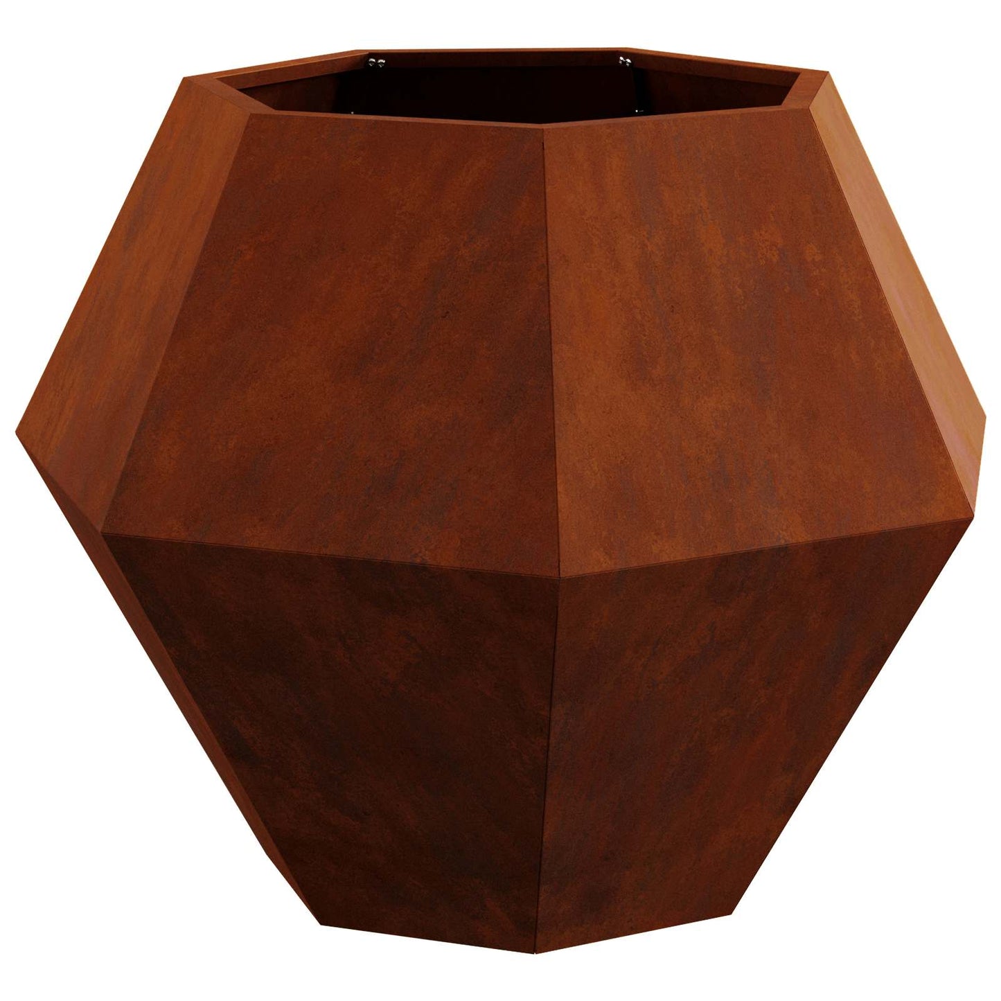Jardinera Oxidado 75 X 75 X 60 Cm Acero Autopatinable_4