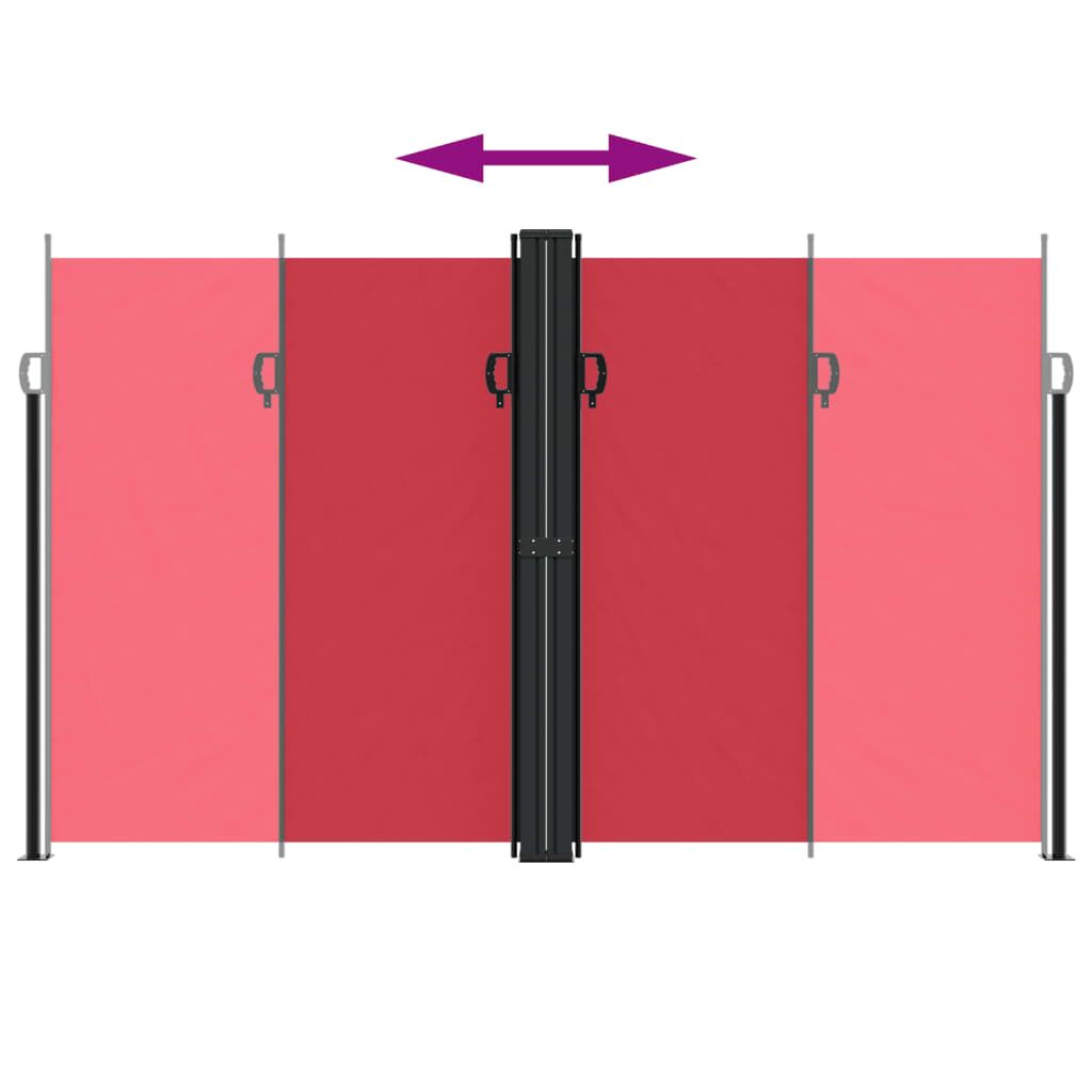 Vidaxl Toldo Lateral Retráctil Rojo 200x1000 Cm_4