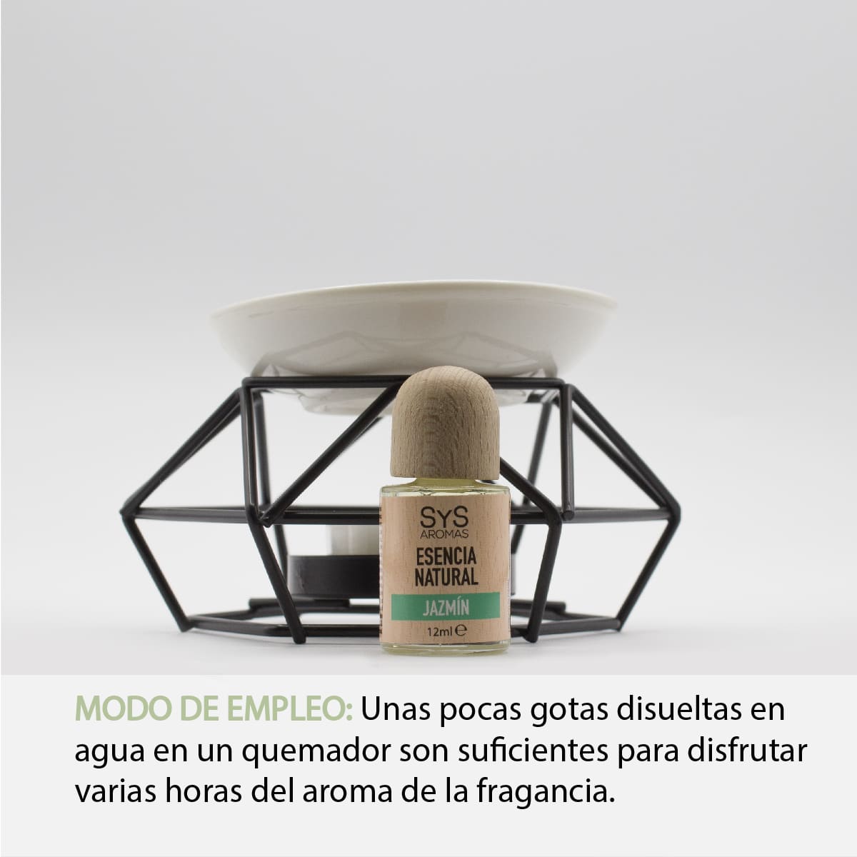 Esencia Natural Jazmín SYS Aromas 12 ml | Aroma Floral y Delicado | Para Quemadores y Humidificadores_1