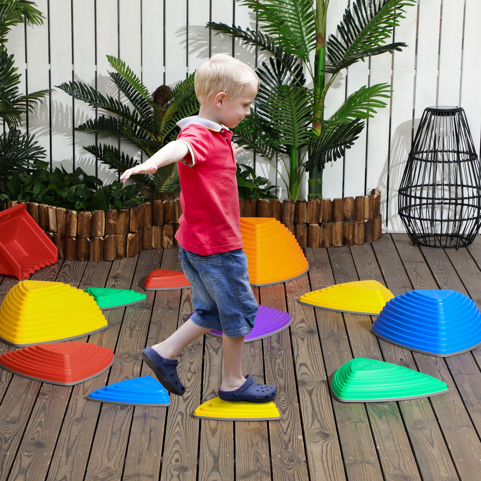 Zonekiz Piedras De Equilibrio Para Niños De 11 Piezas 40,5x40,5x20 Cm Multicolor_1