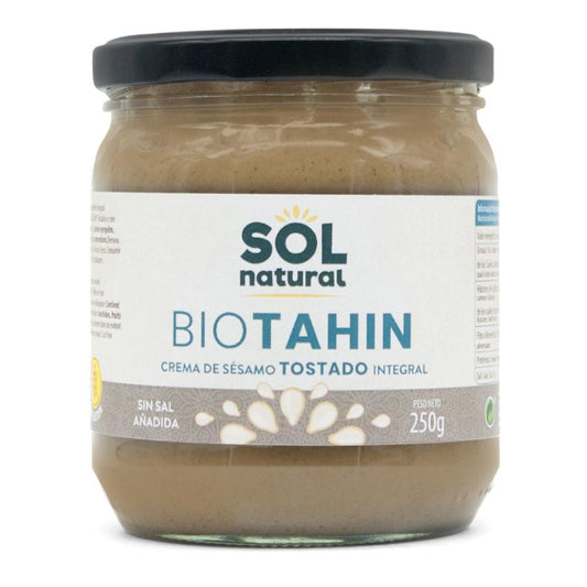 Bio Tahín Tostad Integral sin sal Sol Natural 250 gr