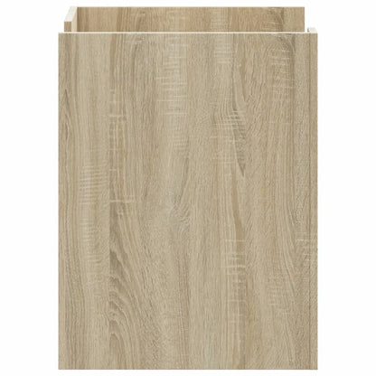 Mesita De Noche Madera De Ingeniería Roble Sonoma 45x50x65 Cm_3