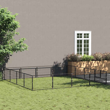 Perrera Acero 16 M² Negra_1