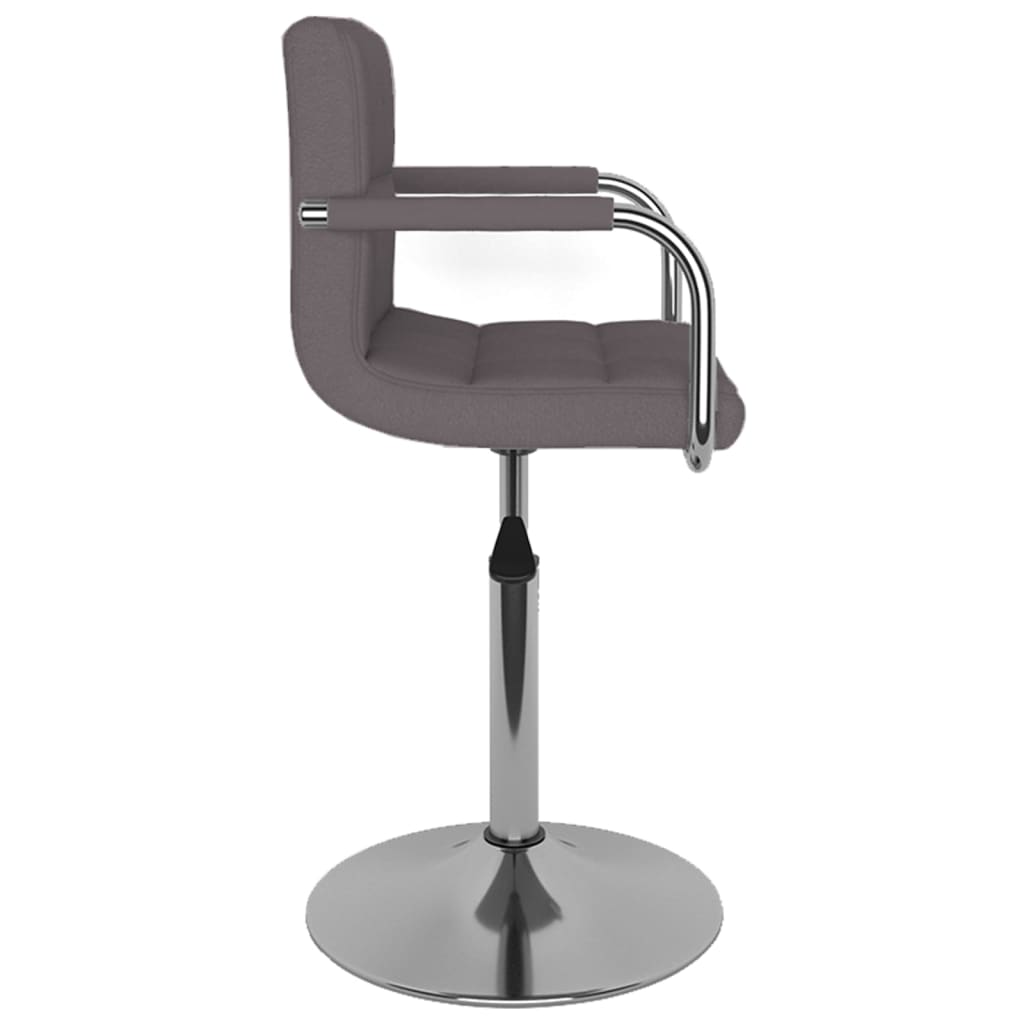 Taburete De Cocina De Tela Gris Taupé_2