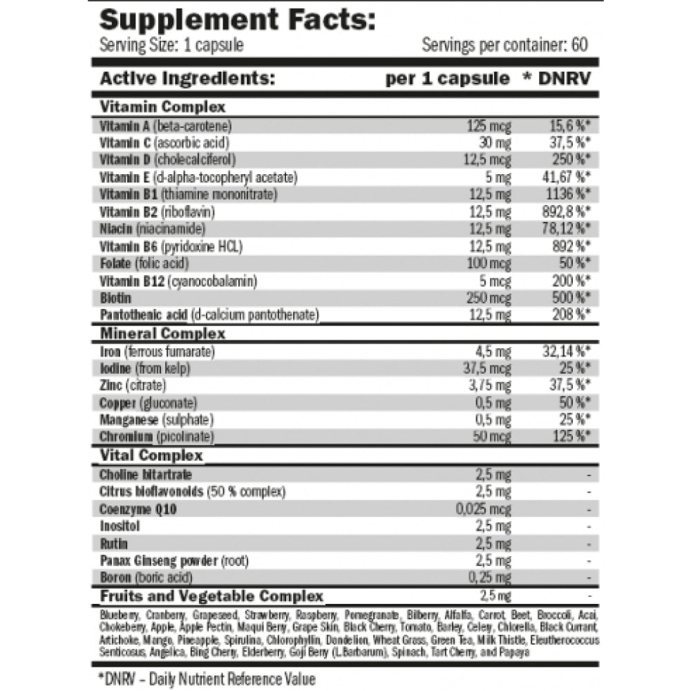 Multi Hd Liquid 60 Caps