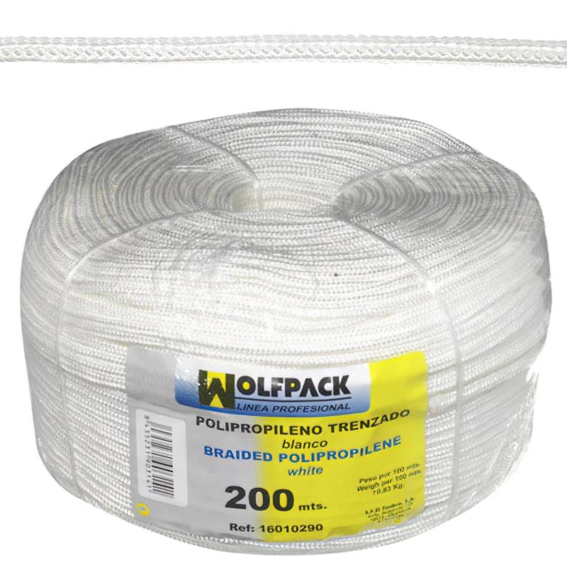 Cuerda Trenzada Polipropileno Blanca       (bobina 200 M.)_0