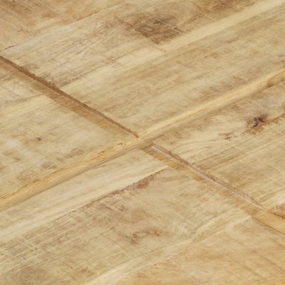 Mesa De Centro De Madera Maciza De Mango 80x80x28 Cm_3
