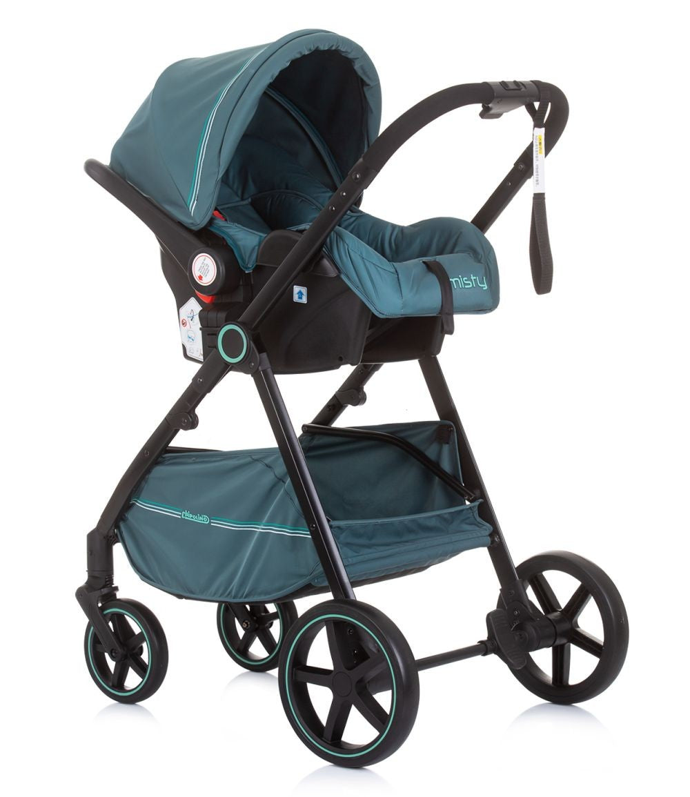 Carrito De Bebé Trio Convertible Misty Hasta 22 Kg Aloe_4
