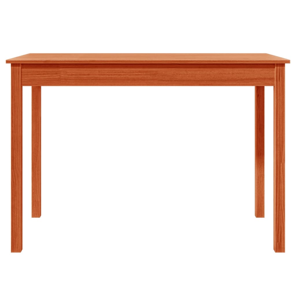 Mesa De Comedor Madera Maciza De Pino Marrón Cera 110x55x75 Cm_3