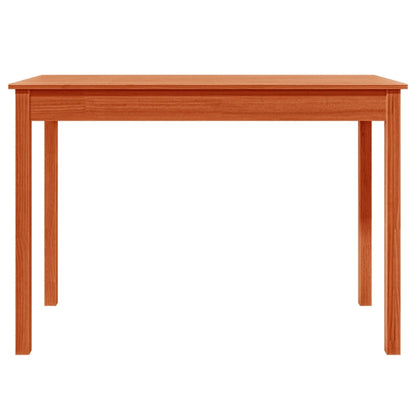 Mesa De Comedor Madera Maciza De Pino Marrón Cera 110x55x75 Cm_3