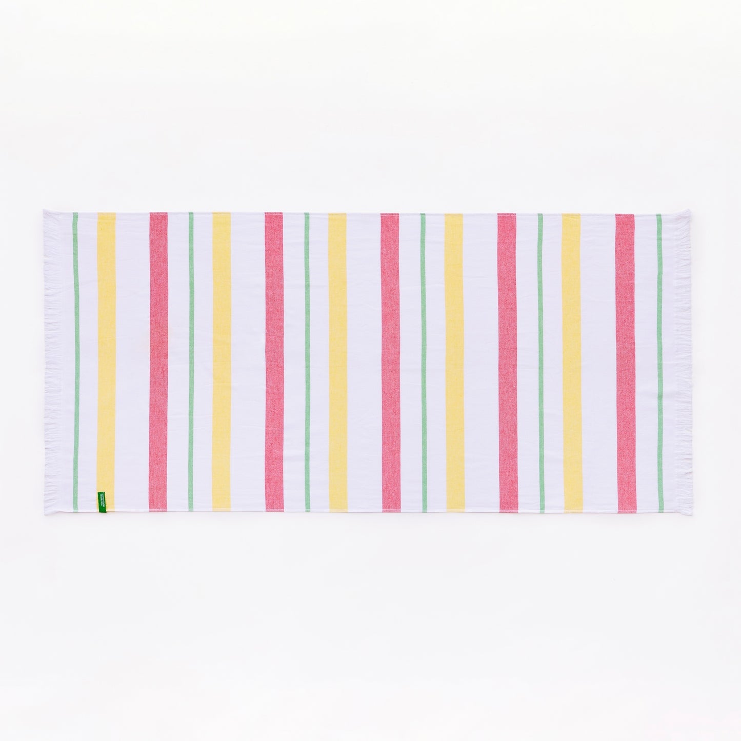 Hammam 80x165cm 350gsm 100% Algodón Rosa, Amarillo Y Verde Rainbow Be_1