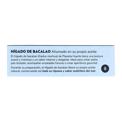 Pack 12x Hígado de bacalao en su propio aceite Planeta Huerto 120 g