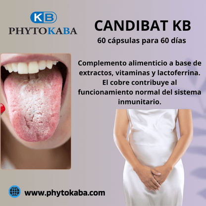 Candibat Kb 60 Cápsulas A Base De Extractos Y Lactoferrina