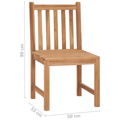 Vidaxl Sillas De Jardín 6 Unidades Con Cojines Madera Maciza De Teca_2