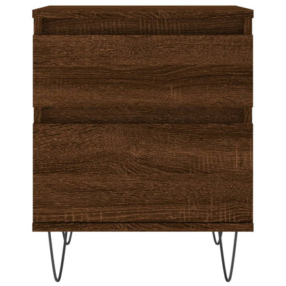 Mesitas Noche 2 Uds Madera Ingeniería Marrón Roble 40x35x50 Cm_4