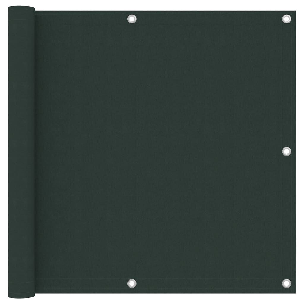 Vidaxl Toldo Para Balcón Tela Oxford Verde Oscuro 90x600 Cm_0
