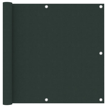 Vidaxl Toldo Para Balcón Tela Oxford Verde Oscuro 90x600 Cm_0