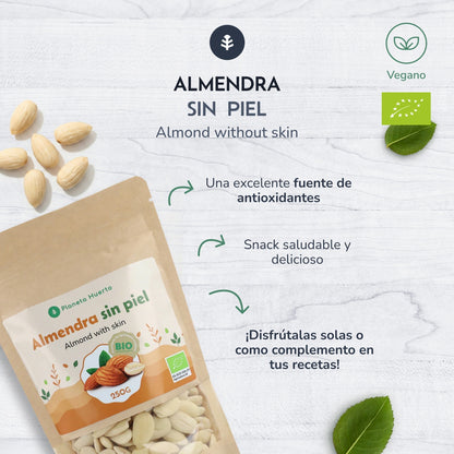 Almendra repelada ECO Planeta Huerto 250 g