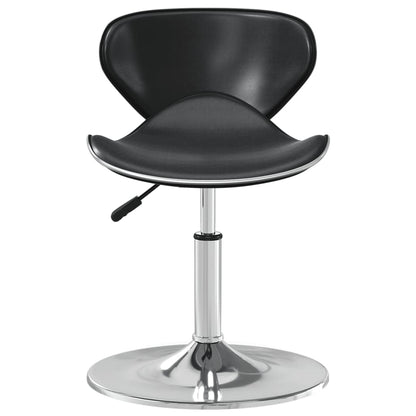 Taburete De Cocina De Cuero Sintético Negro_1